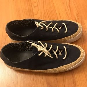 Tory Burch espadrille sneakers size 8 navy